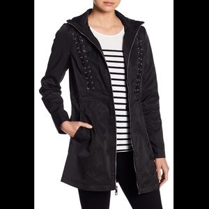 Guess Hooded Lace-Up Coat